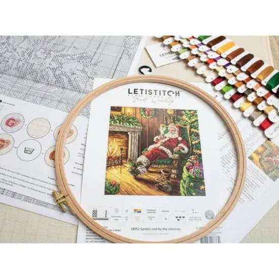 Letistitch Santa's Rest by the Chimney Counted Cross Stitch Kit {3}