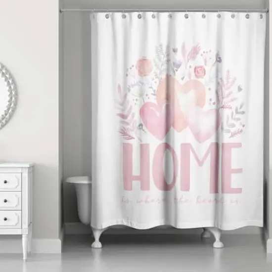 Home Is Where Heart Is Shower Curtain {3}
