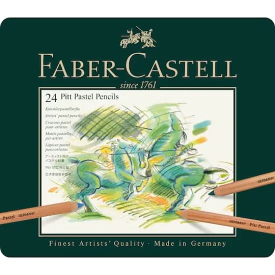 Faber-Castell&reg; 24 Color PITT Pastel Pencil Tin Set {1}