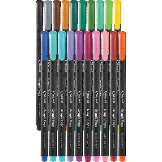 Maped&reg; Graph'Peps 0.4mm Fineliner Pens, 20ct. {3}