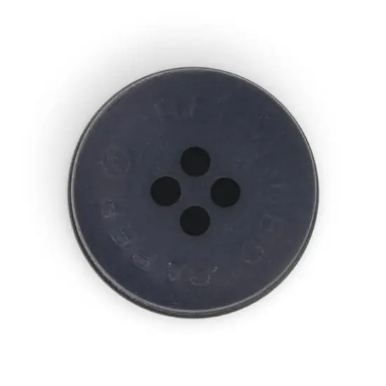 Dritz&reg; 18mm Recycled Paper Round Button, 9ct. Dark blue {6}