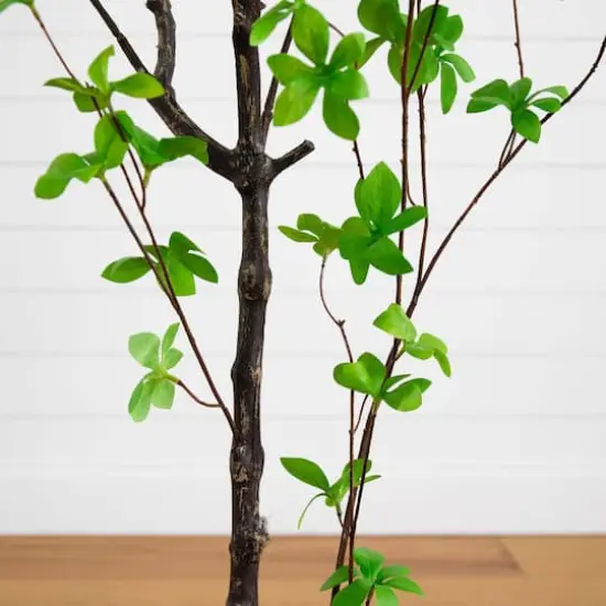 5ft. Potted Artificial Minimalist Enkianthus Tree {5}