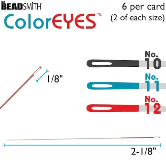 The Beadsmith&reg; ColorEYES&trade; Beading Needle Set {4}