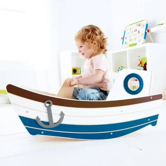 Hape High Seas Wooden Toddler Rocking Ride-On {5}