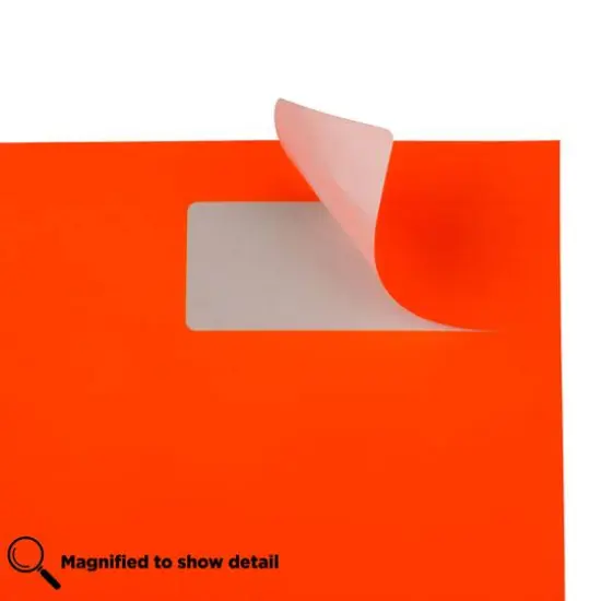 JAM Paper Standard Mailing Return Address Labels Neon Deep Red Orange {6}
