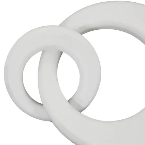 CosmoLiving by Cosmopolitan Wood Chain Sculpture Set White {5}