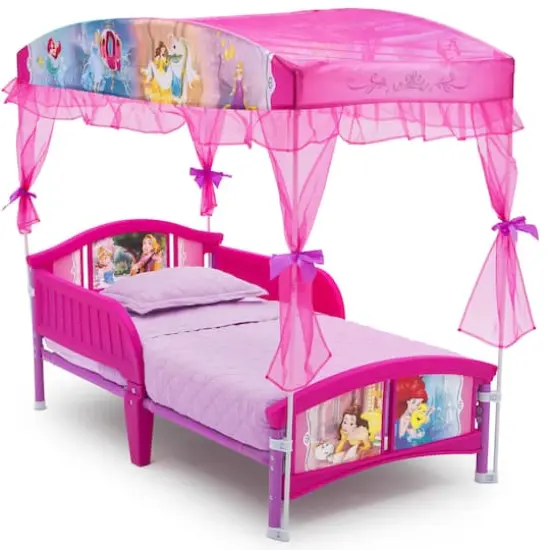 Disney&reg; Princess Canopy Toddler Bed {1}