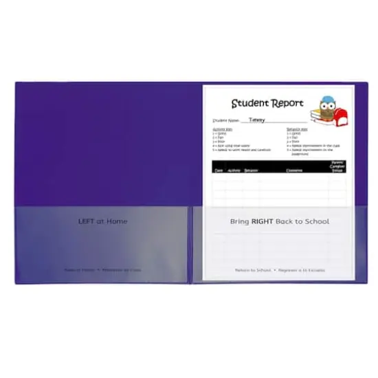C-Line&reg; Classroom Connector&trade; Purple School-To-Home Folders, 25ct. {1}