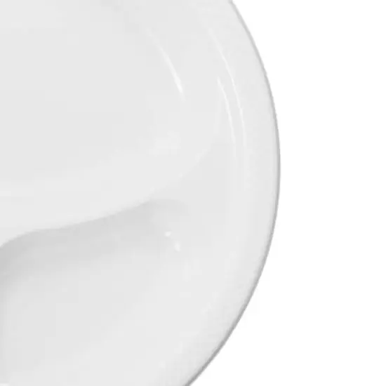 JAM Paper 10.25" Divided Plastic Party Plates, 20ct. White {4}