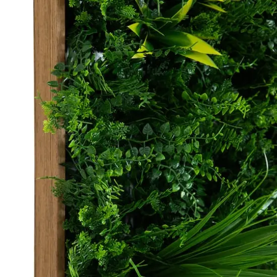 20" x 40" Framed Costa Rican Forest Artificial Living Wall Art Panel {5}