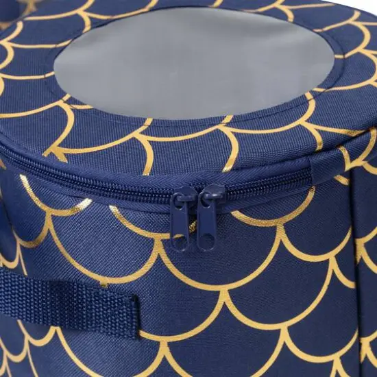 Honey Can Do Golden Scallop Round Dinnerware Storage Box Set {7}