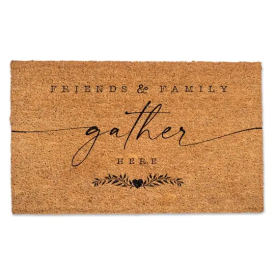 Friends & Family Gather Here Door Mat {1}