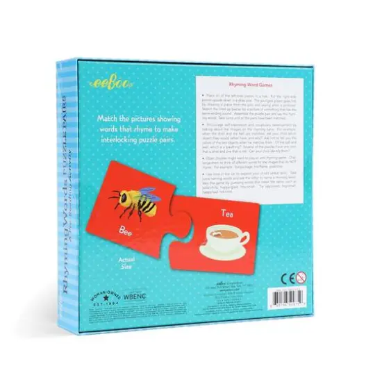 eeBoo Rhyming Puzzle Pairs {5}