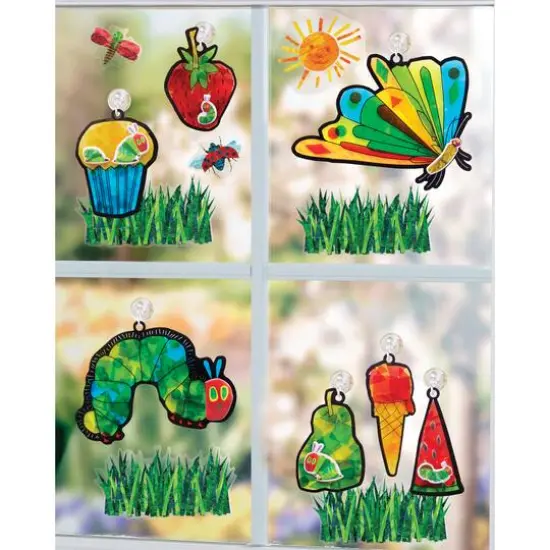 Creativity for Kids® The Very Hungry Caterpillar Sticker Suncatchers {6}