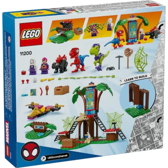 LEGO&reg; Marvel Spidey And His Amazing Friends Spidey and Gobby&rsquo;s Raptor Battle at Tree House HQ 11200 {4}