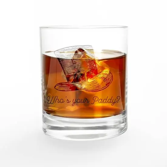 11oz. Who's Your Paddy Engraved Whiskey Glass {3}