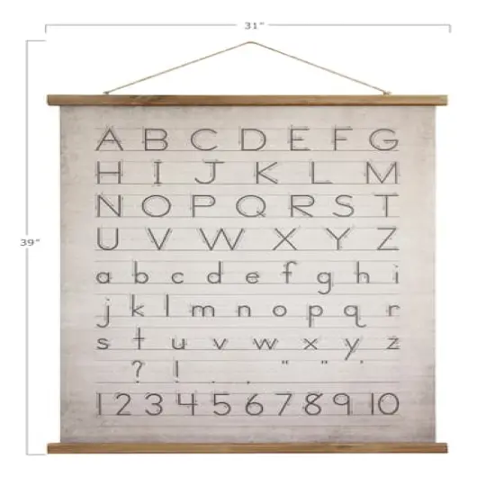 Hello Honey&reg; Alphabet & Numbers Wall Hanging {1}