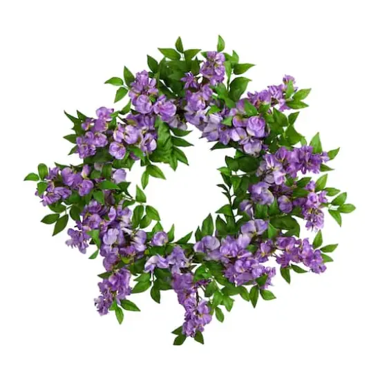 18" Wisteria Wreath {1}