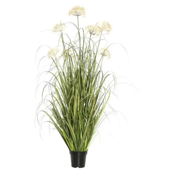 5ft. Potted Artificial Green Dandelion Grass {1}