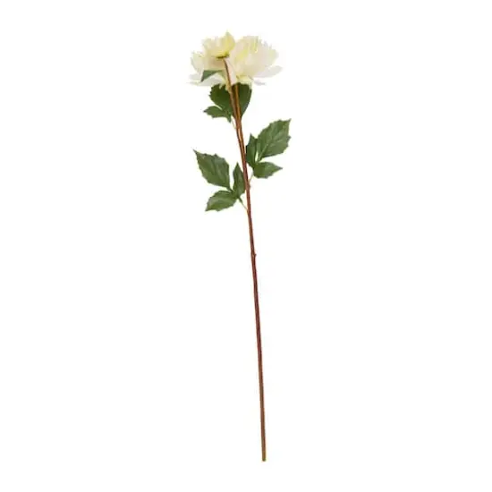 32" White Dahlia Artificial Flower Stem, 8ct. {3}