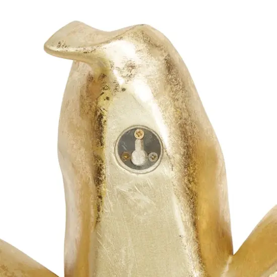 Set of 3 Gold Plastic Wall Decor 18", 14", 12" {6}