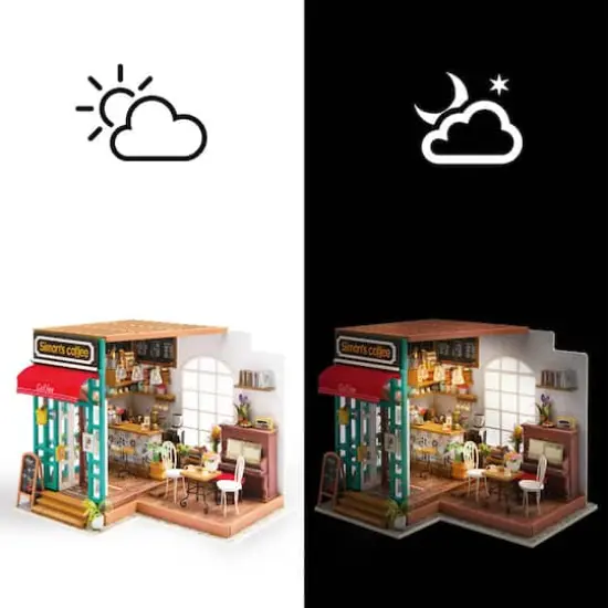 Rolife&reg; Simon's Coffee Shop DIY Miniature House Kit {8}