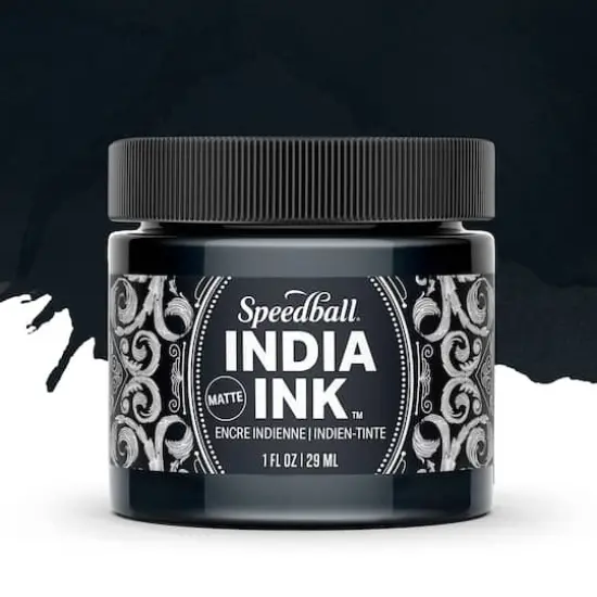 Speedball&reg; 1oz. India Ink Black Velvet {3}
