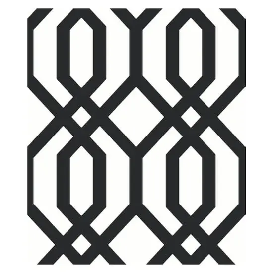 RoomMates Gazebo Lattice Peel & Stick Wallpaper Black {1}