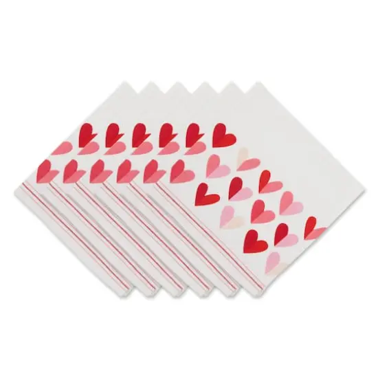DII&reg; Two Hearts Print Napkins, 6ct. {1}