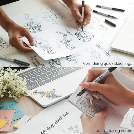 Arteza&reg; 0.7mm Fine Tip Black Roller Ball Pens, 20ct. {5}