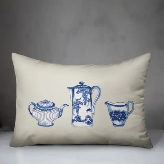 Tea In Row 14" x 20" Throw Pillow {4}
