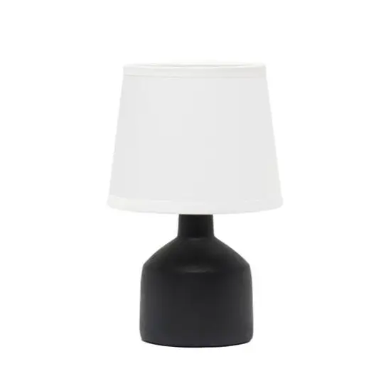 Simple Designs Mini Bocksbeutal Ceramic Table Lamp Black {1}
