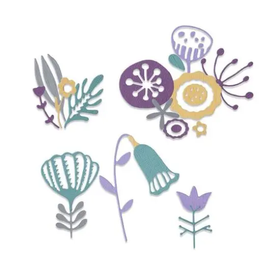 Sizzix&reg; Thinlits&reg; Folk Florals Die Set by Jenna Rushforth&reg; {3}