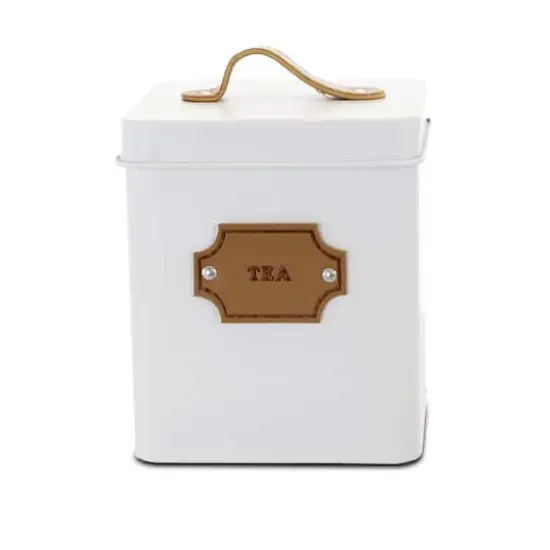 MegaChef Kitchen Food Storage & Organization White 5-Piece Canister Set {9}