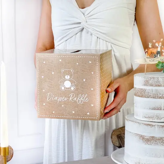 Kate Aspen&reg; Kraft Bear Diaper Raffle & Scratch Off Game Set {4}