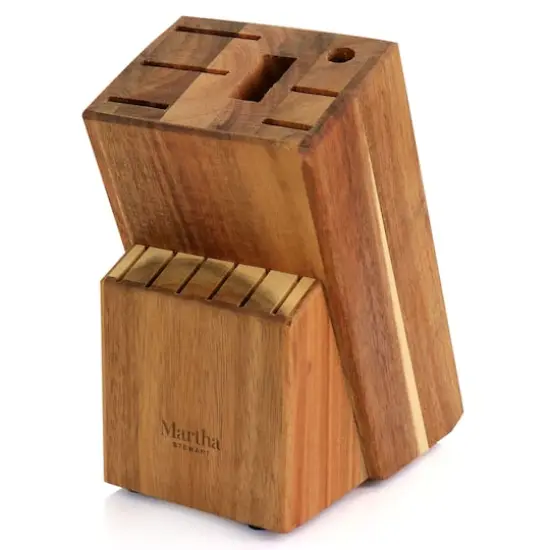 Martha Stewart Cream Stainless Steel 14 Piece Cutlery & Knife Block Set {4}