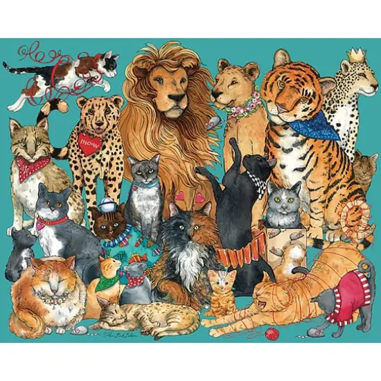 Hart Puzzles Cats, Cats, Cats by Sherri Buck Baldwin 1,000 Piece Jigsaw Puzzle {1}