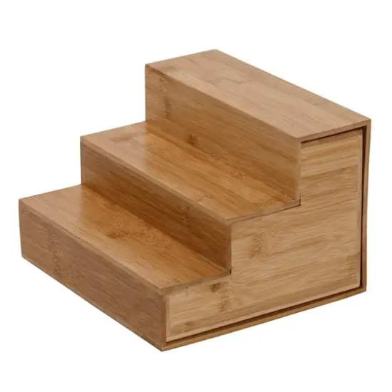 Honey Can Do Adjustable 3-Tier Bamboo Spice Rack Organizer {8}