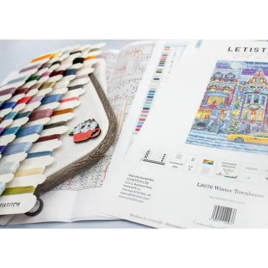 LetiStitch Winter Townhouse Counted Cross Stitch Kit {11}