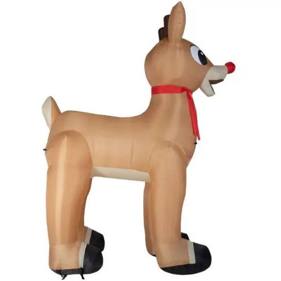 14ft. Airblown&reg; Inflatable Standing Rudolph with Scarf {4}