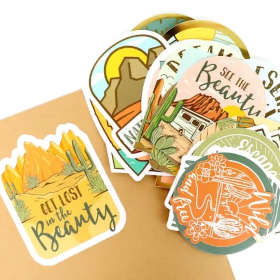 Desert Vinyl Die Cut Stickers by Recollections&trade; {3}