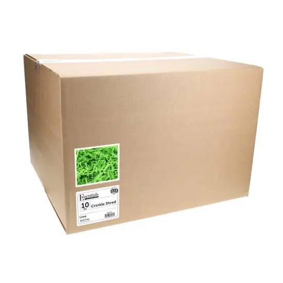Essentials by Leisure Arts Crinkle Shred Box, 10lb. Lime {4}