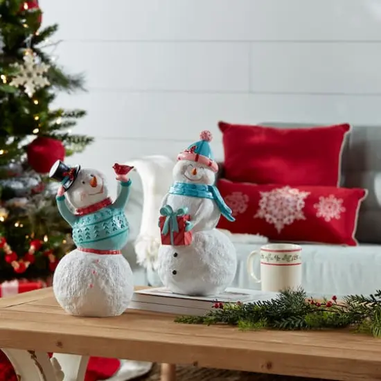 Whimsical Snowman Figurine Set {6}