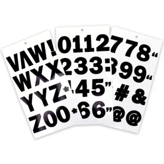 Black Vinyl Alphabet Sticker Sheets by Recollections&trade; {4}