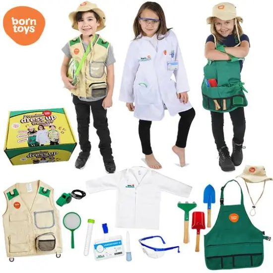 Bintiva Scienctist Explorer Gardening Dress Up & Drama Play Trunk Set {3}