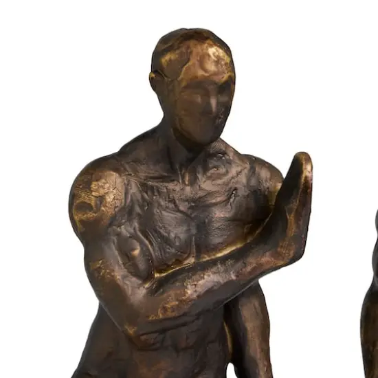 9.75" Modern Polystone Leaning Men Bookends, 2ct. {5}