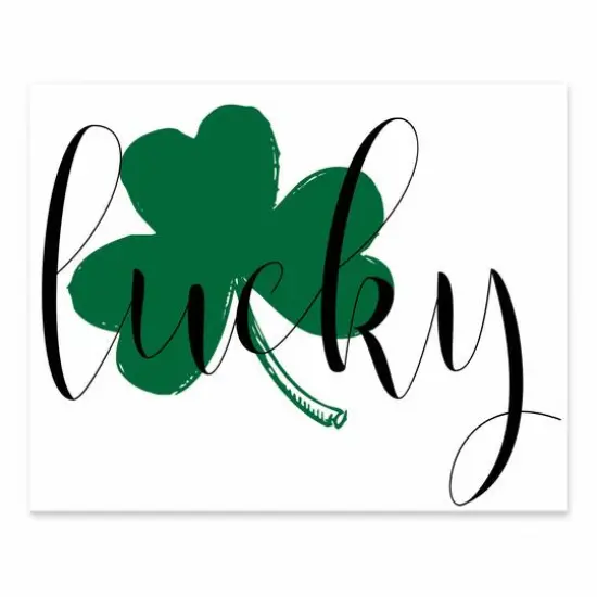 Lucky Clover 8" x 10" Tabletop Canvas {1}