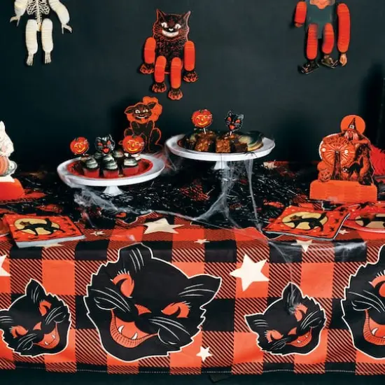 Beistle Vintage Halloween Fabric Tablecover {5}