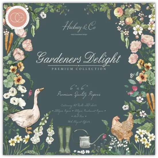 Craft Consortium Double-Sided Paper Pad 6" x 6" 40 ct. Gardeners Delight {1}