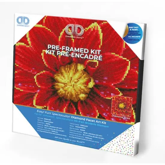 Diamond Dotz® Intermediate Dahlia with Frame Diamond Painting Kit {4}
